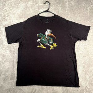 Fanatics Miami Hurricanes Shirt Men's XL Black Short Sleeve Shirt